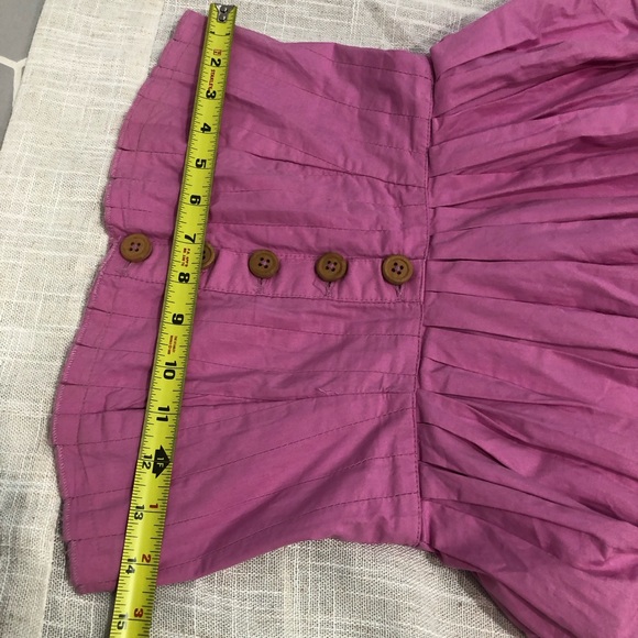 Free People Lilah Pink/purple Pleated Tube Strapless Maxi dress Size XS - Picture 11 of 12